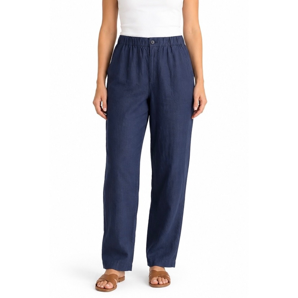 New with tags Quince 100% European Linen Pants in Deep Navy, size XL